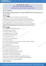 Đề thi học kì 1 Tiếng Anh 12 English Discovery - Đề số 2